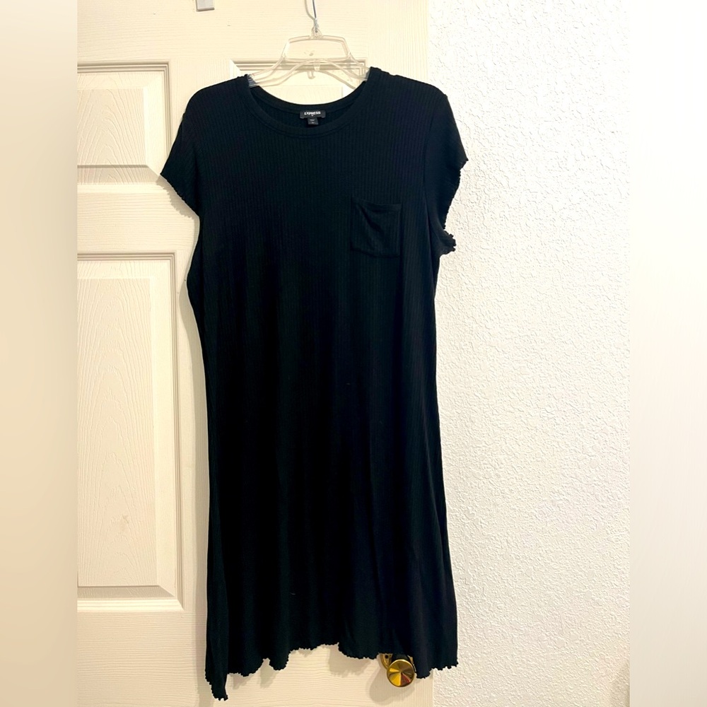 Express short ribbed dress